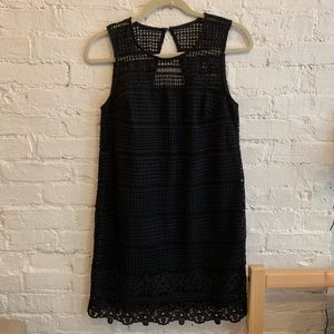 Abercrombie Black Lace Shift Dress